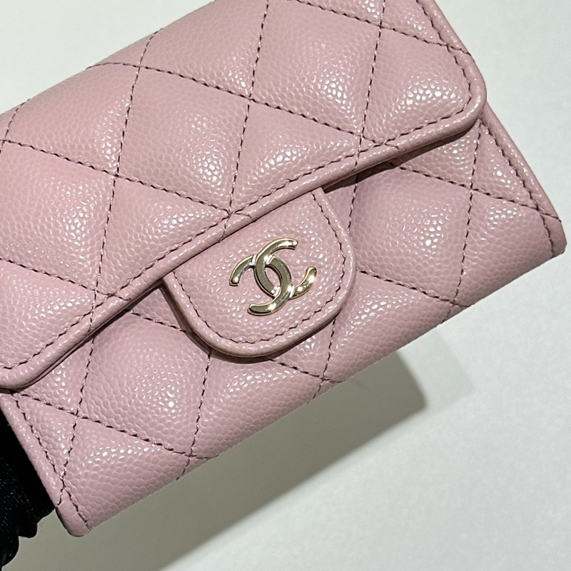 TW4774  Chanel 香奈兒 新款經典翻蓋拉鏈卡包 粉紅色Classic Flap Card Holder With Zipped AP4096 Pink x GHW-14