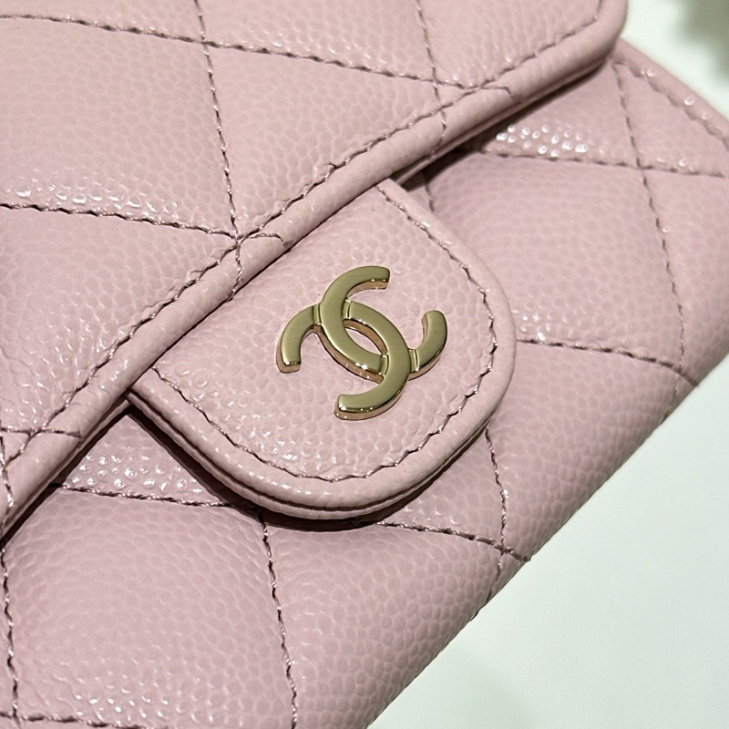 TW4774  Chanel 香奈兒 新款經典翻蓋拉鏈卡包 粉紅色Classic Flap Card Holder With Zipped AP4096 Pink x GHW-15