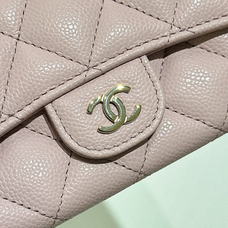 TW4774  Chanel 香奈兒 新款經典翻蓋拉鏈卡包 粉紅色Classic Flap Card Holder With Zipped AP4096 Pink x GHW-16