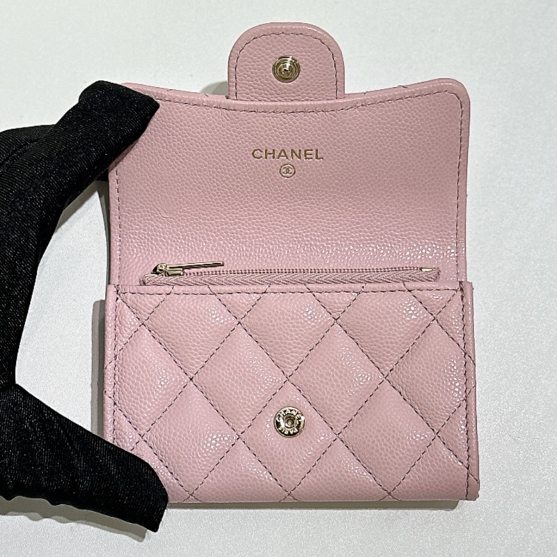 TW4774  Chanel 香奈兒 新款經典翻蓋拉鏈卡包 粉紅色Classic Flap Card Holder With Zipped AP4096 Pink x GHW-17