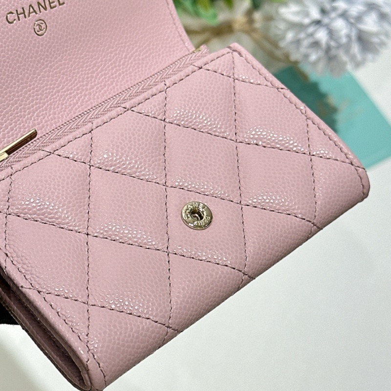 TW4774  Chanel 香奈兒 新款經典翻蓋拉鏈卡包 粉紅色Classic Flap Card Holder With Zipped AP4096 Pink x GHW-18
