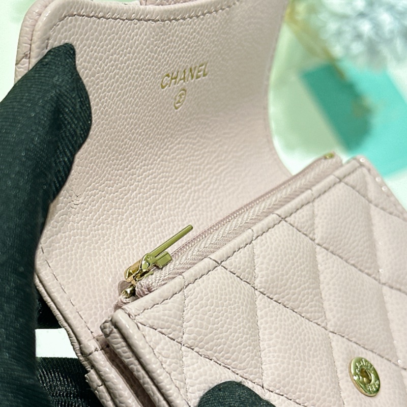 TW4774  Chanel 香奈兒 新款經典翻蓋拉鏈卡包 粉紅色Classic Flap Card Holder With Zipped AP4096 Pink x GHW-20