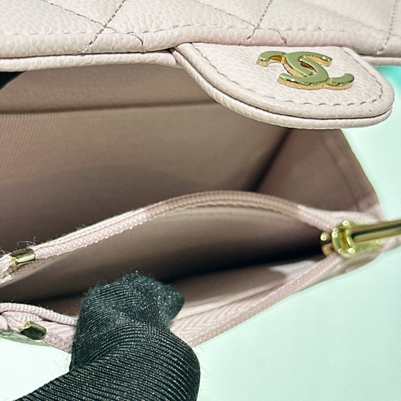 TW4774  Chanel 香奈兒 新款經典翻蓋拉鏈卡包 粉紅色Classic Flap Card Holder With Zipped AP4096 Pink x GHW-26