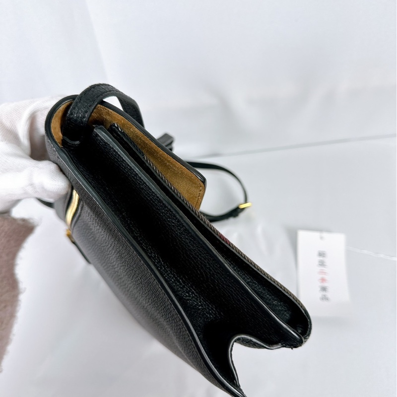 莉亞精品♡ Burberry 格紋信封包 二手美包-5