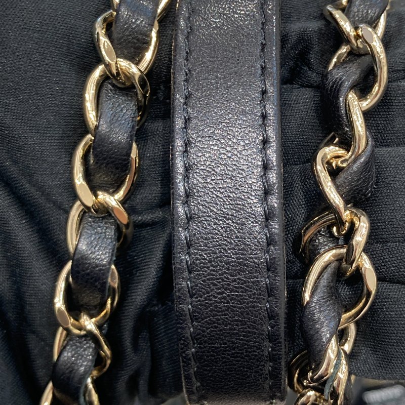 CHANEL 經典菱格紋鏈條肩背包 羊皮 黑色-14