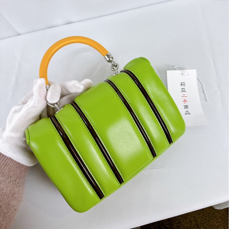 莉亞精品♡ TB 綠色手提包 二手美包-4