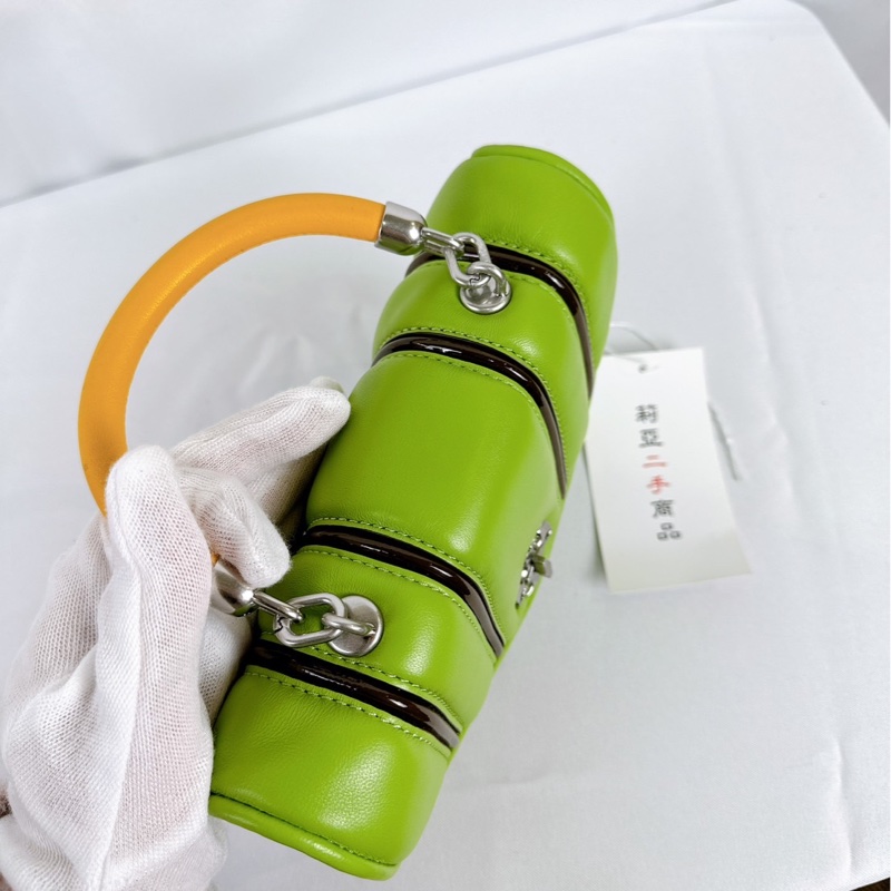 莉亞精品♡ TB 綠色手提包 二手美包-6