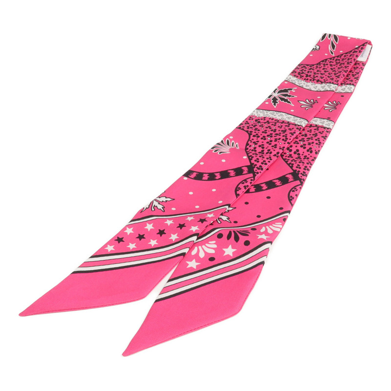 HERMES 絲質Twilly絲巾-1