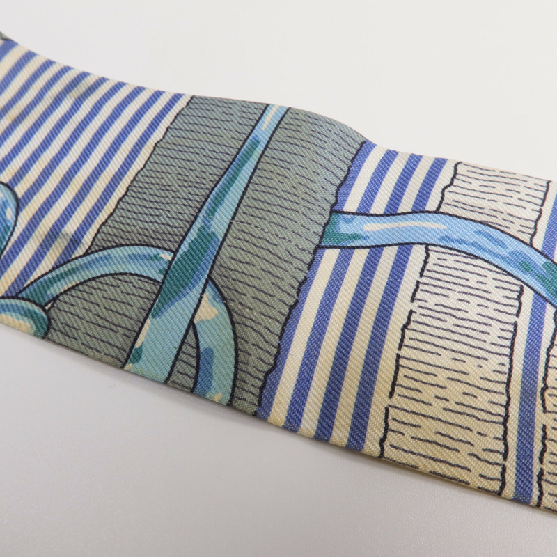 HERMES 絲質Twilly絲巾-11