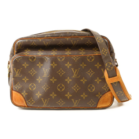 LOUIS VUITTON Monogram Nile金扣肩背袋