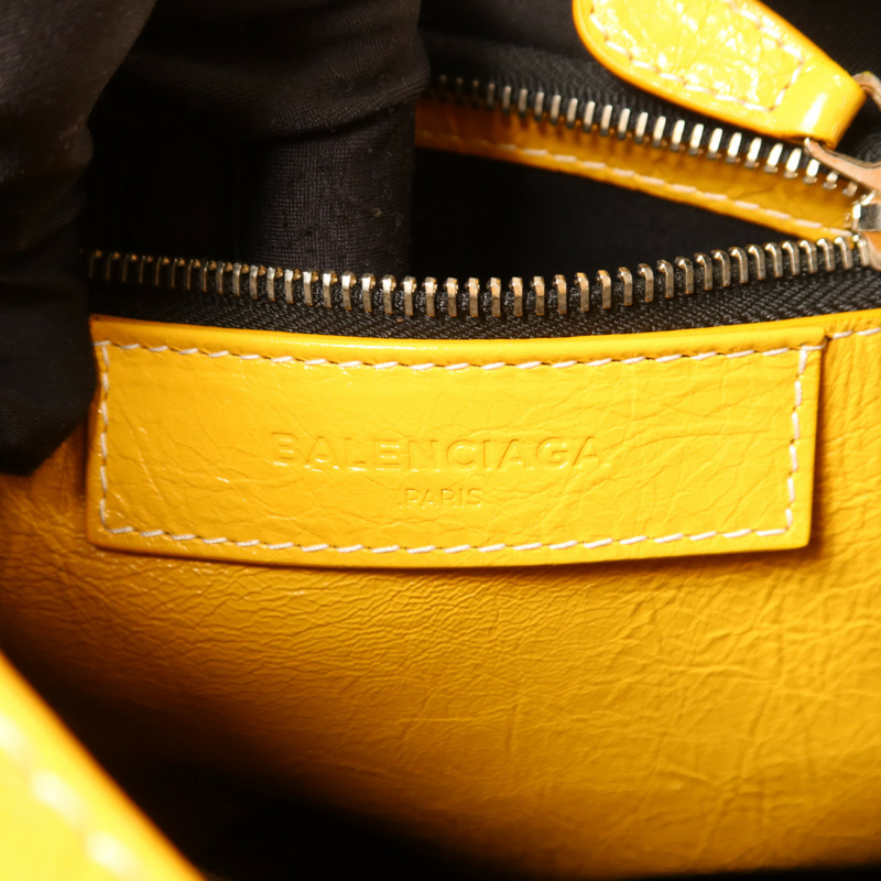 BALENCIAGA 牛皮皮革Bazar Shopper銀扣手挽肩背兩用袋-5