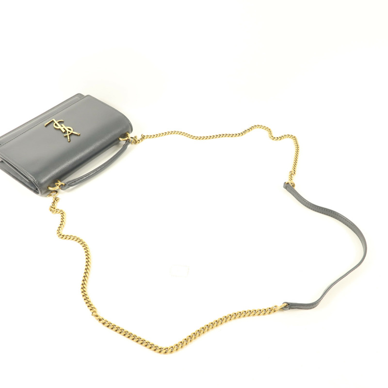 SAINT LAURENT 牛皮皮革Sunset金扣手挽肩背兩用袋-8