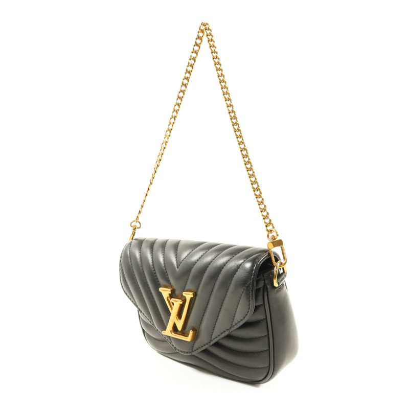 LOUIS VUITTON 牛皮皮革New Wave金扣手挽鏈帶肩背兩用袋-2