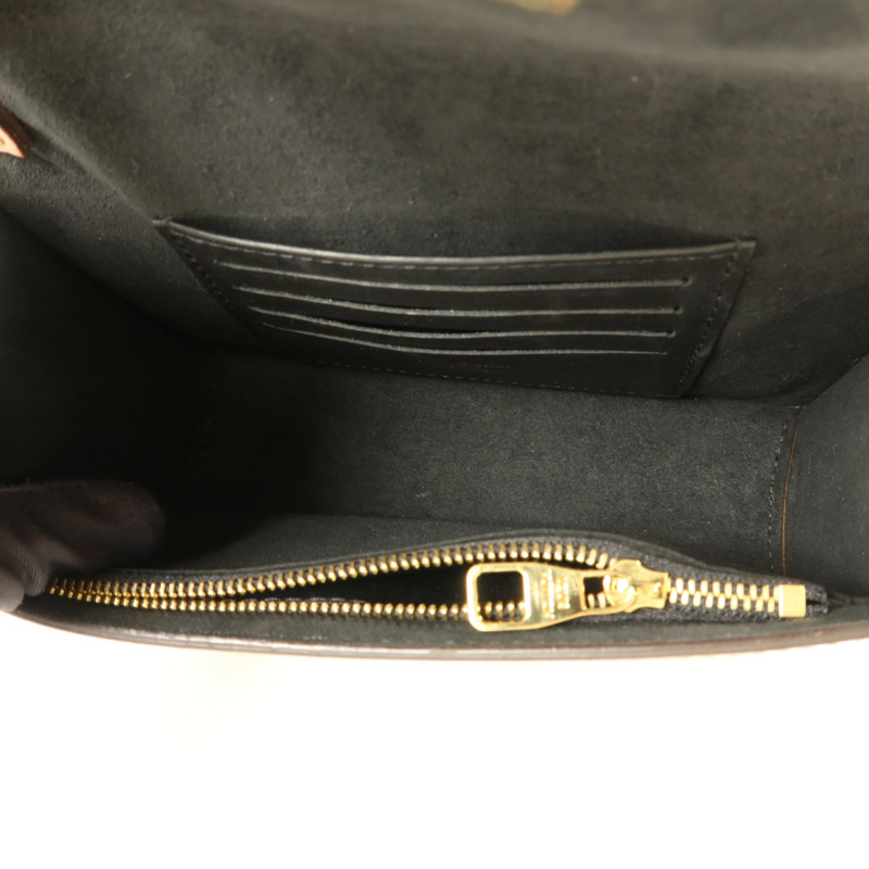 LOUIS VUITTON Monogram Reverse Dauphine Chain Wallet金扣鏈帶肩背袋-4