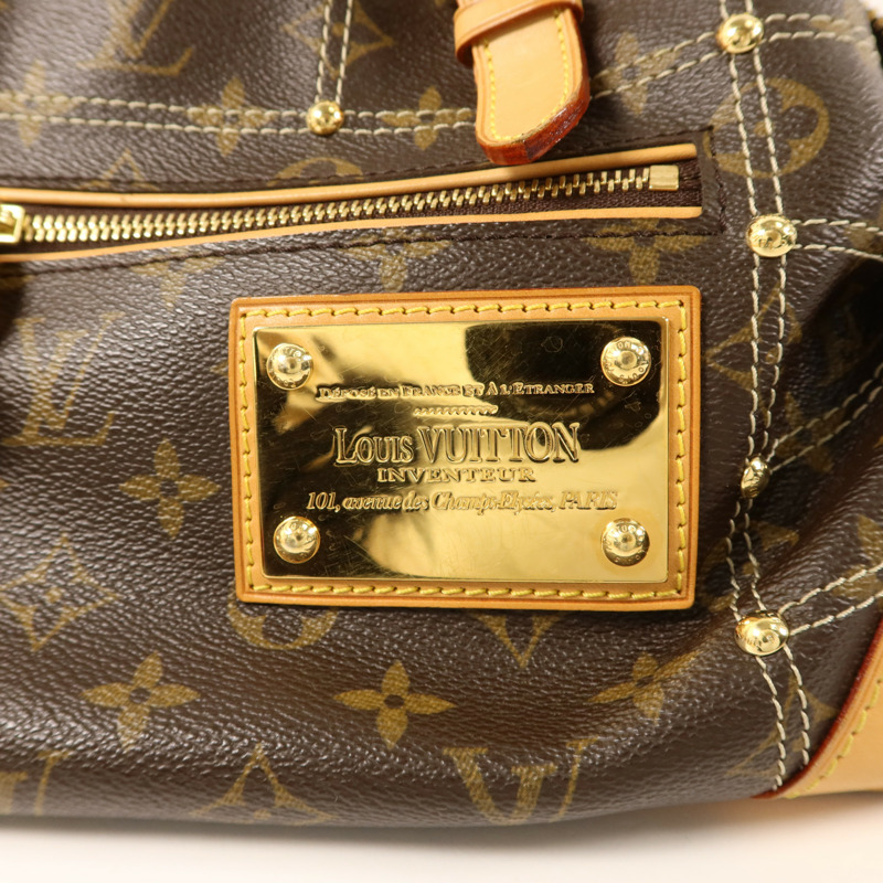 LOUIS VUITTON Monogram Riveting金扣肩背袋-8