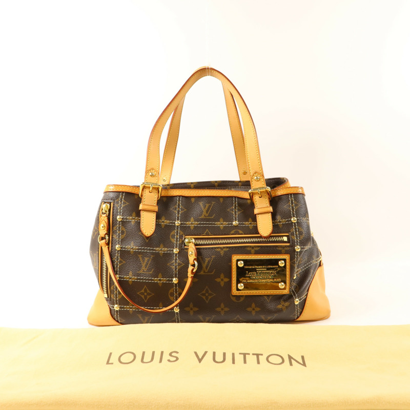 LOUIS VUITTON Monogram Riveting金扣肩背袋-9