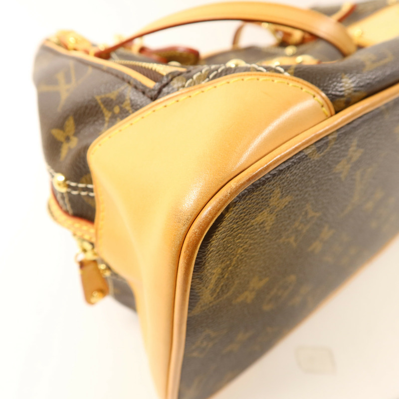 LOUIS VUITTON Monogram Riveting金扣肩背袋-12