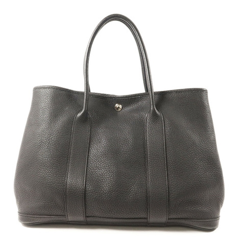 HERMES Negonda皮革GardenParty PM銀扣手挽袋