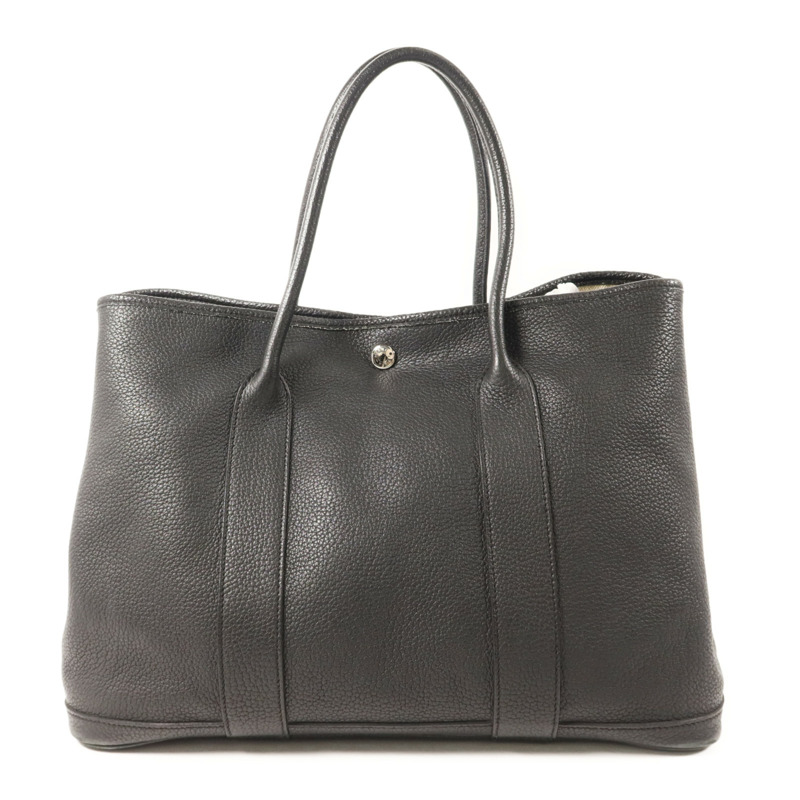 HERMES Negonda皮革GardenParty PM銀扣手挽袋-1