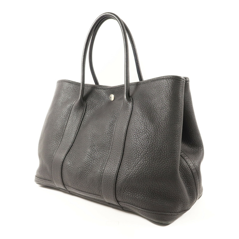 HERMES Negonda皮革GardenParty PM銀扣手挽袋-2