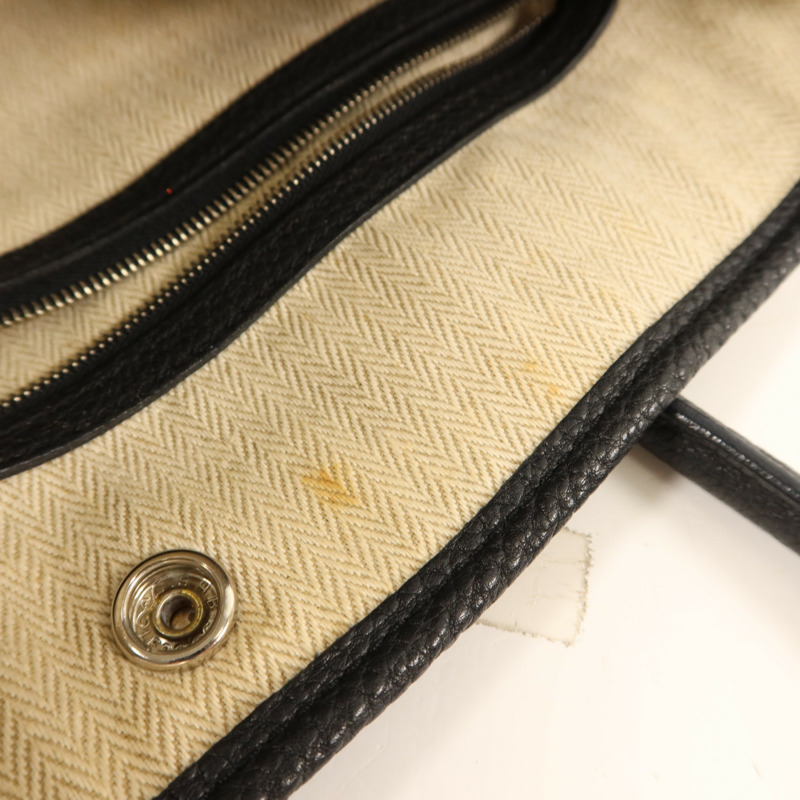 HERMES Negonda皮革GardenParty PM銀扣手挽袋-14