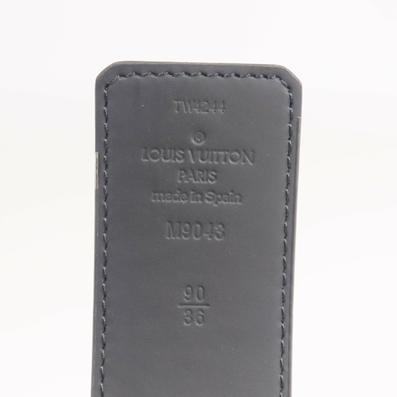 LOUIS VUITTON Monogram Eclipse Initiales Belt腰帶-6