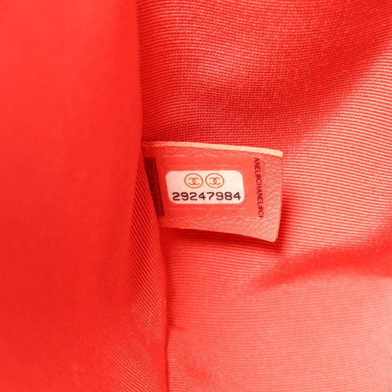 CHANEL 羊皮皮革Boy 25金扣鏈帶肩背袋-6