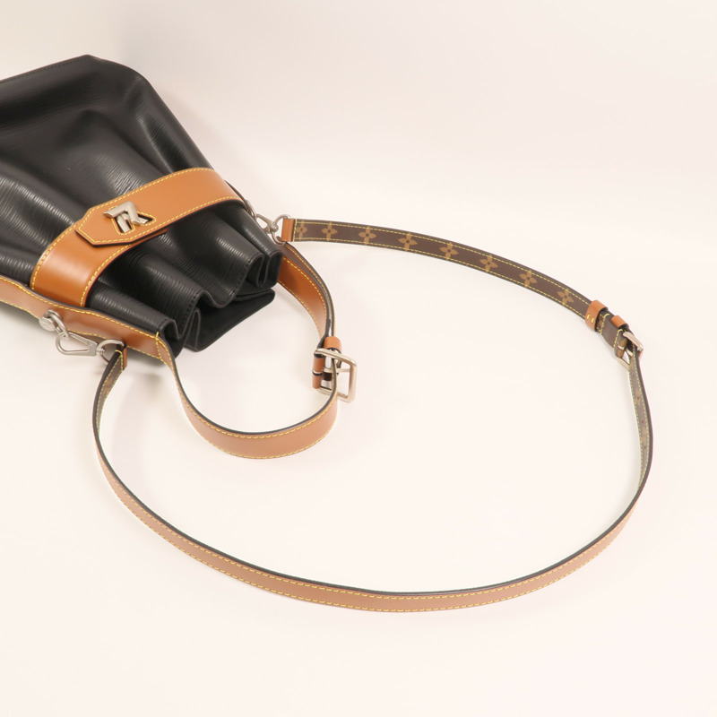 LOUIS VUITTON Epi Twist Bucket銀扣手挽肩背兩用袋-7