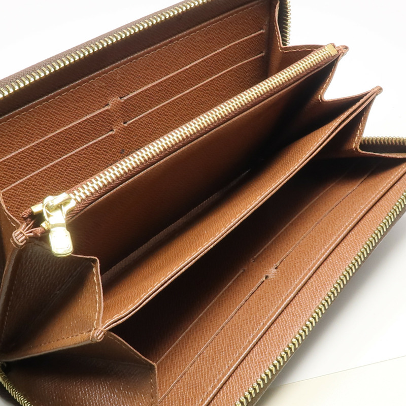 LOUIS VUITTON Monogram Zippy Long Wallet金扣長錢包-11