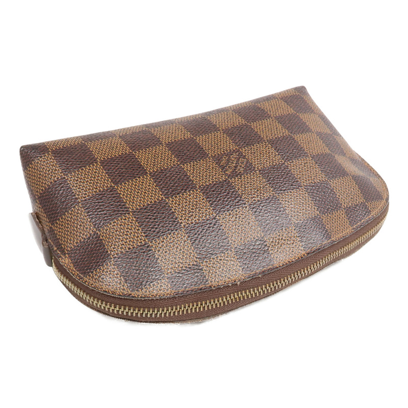 LOUIS VUITTON Damier Cosmetic Pouch金扣化妝袋-4