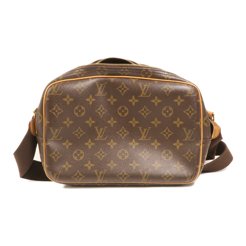 LOUIS VUITTON Monogram Reporter PM金扣肩背袋-1