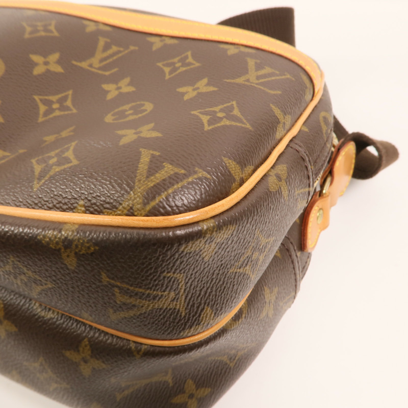 LOUIS VUITTON Monogram Reporter PM金扣肩背袋-9