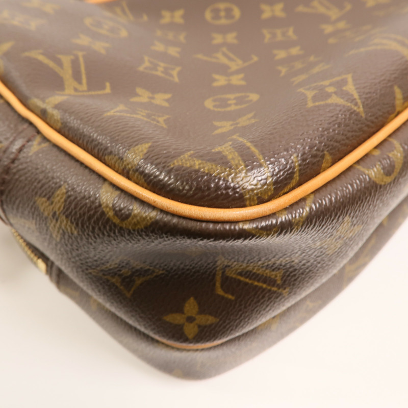 LOUIS VUITTON Monogram Reporter PM金扣肩背袋-12