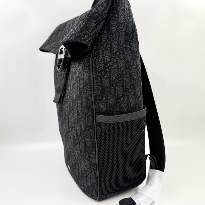 Dior8全新✨黑緹花捲蓋後背包1ESBA216YKY03EU-5