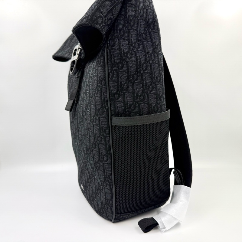 Dior8全新✨黑緹花捲蓋後背包1ESBA216YKY03EU-6