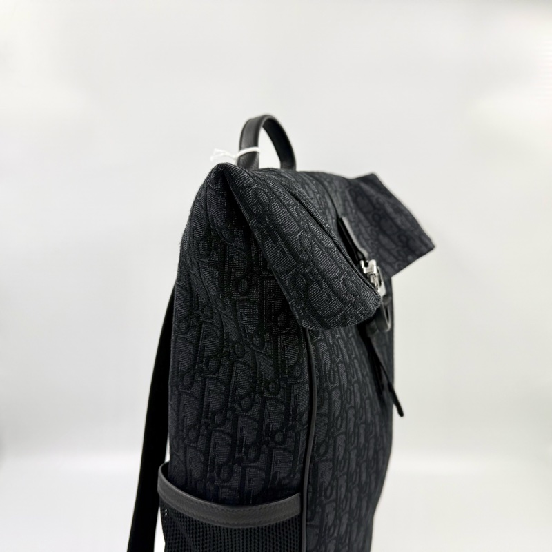 Dior8全新✨黑緹花捲蓋後背包1ESBA216YKY03EU-10