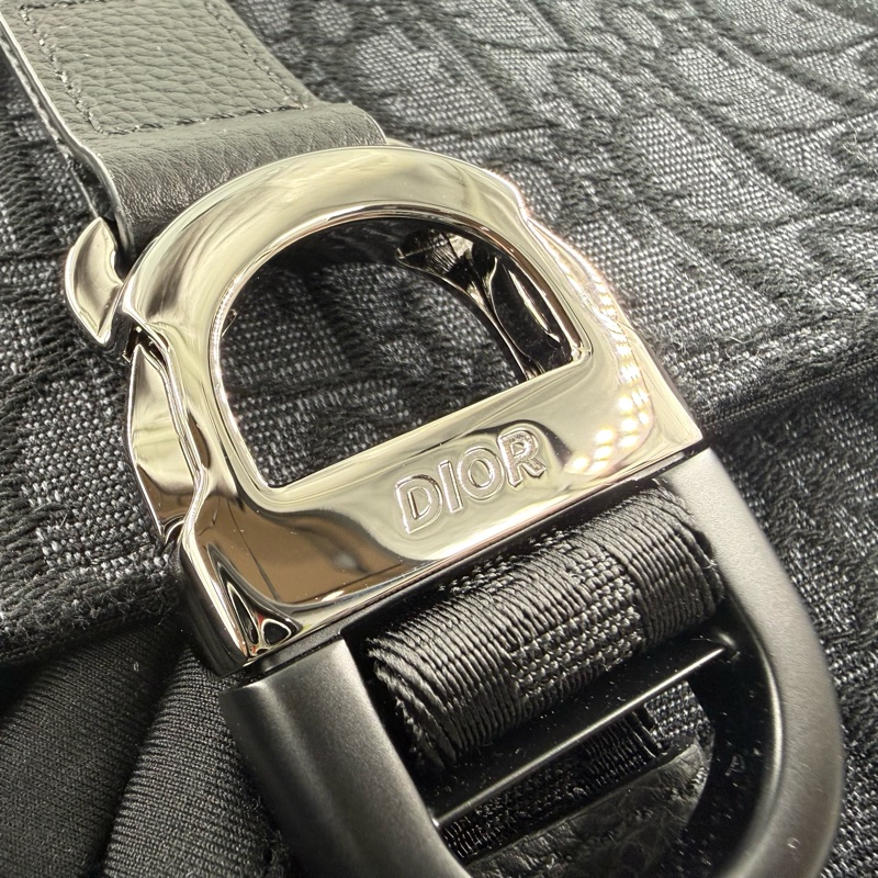 Dior8全新✨黑緹花捲蓋後背包1ESBA216YKY03EU-18