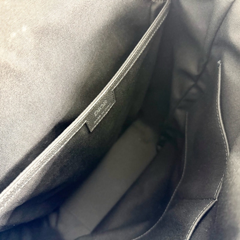 Dior8全新✨黑緹花捲蓋後背包1ESBA216YKY03EU-23