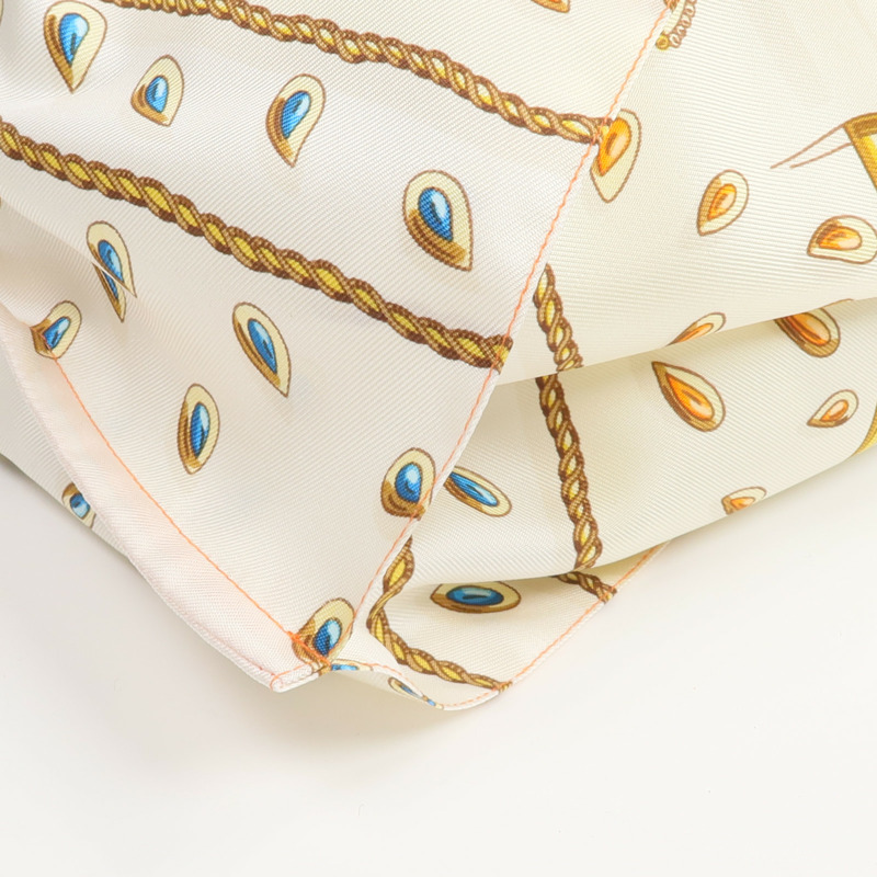 HERMES 絲質/Swift皮革Petit H Shopping Bag銀扣購物袋-5