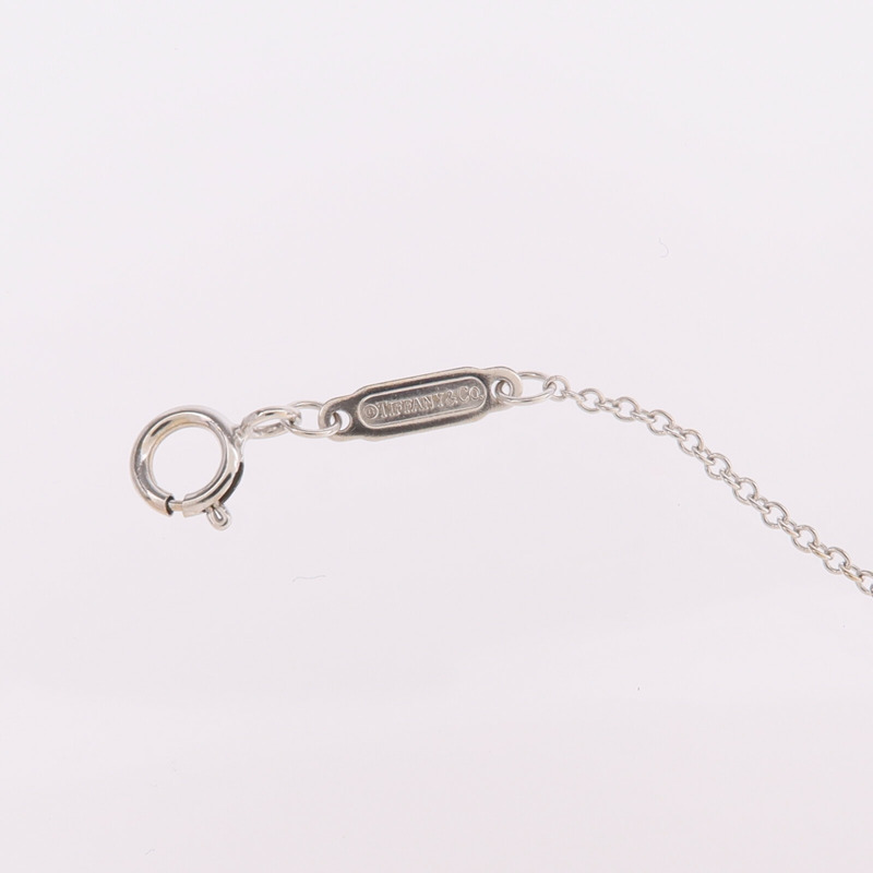 TIFFANY＆CO 18K白金T Smile Necklace鑽石項鍊-6