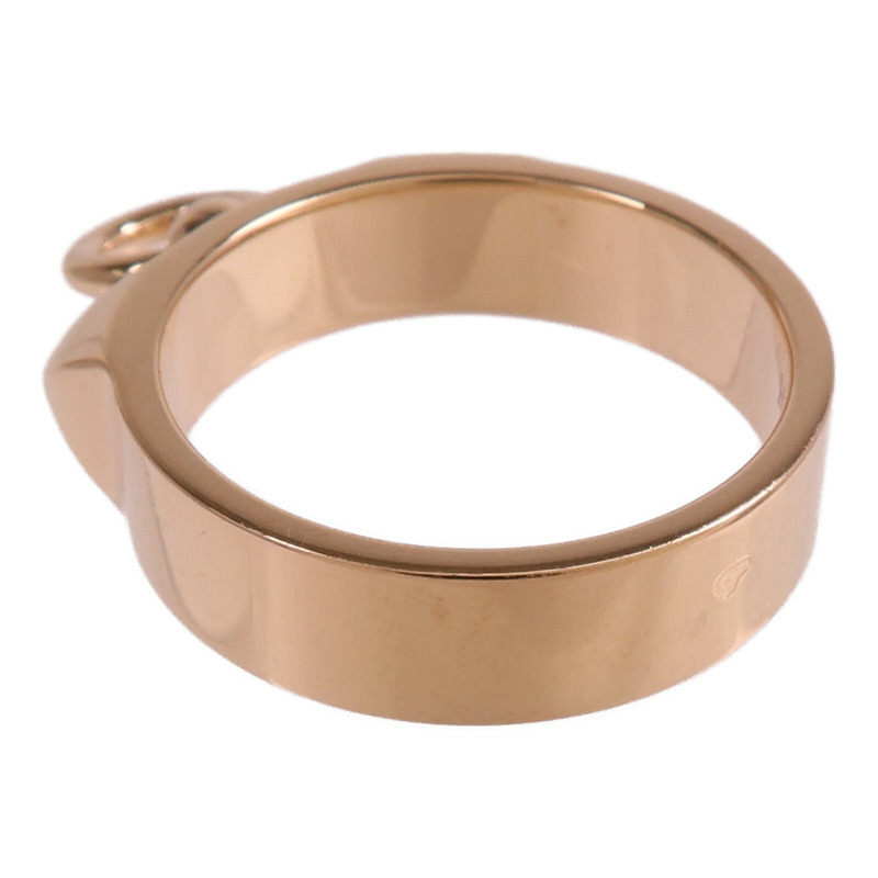 HERMES 18K玫瑰金Collier de chien Ring戒指US#5.75-5