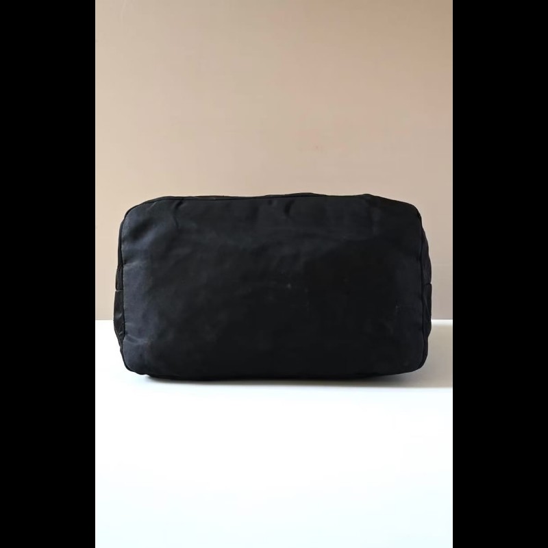 【LA LUNE】絕版古董包 兩用Prada黑金鏈子水桶包 側背包 單肩包 托特包 中古-4