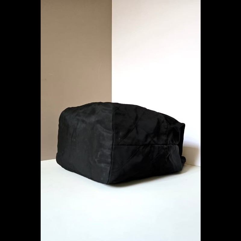 【LA LUNE】絕版古董包 兩用Prada黑金鏈子水桶包 側背包 單肩包 托特包 中古-5