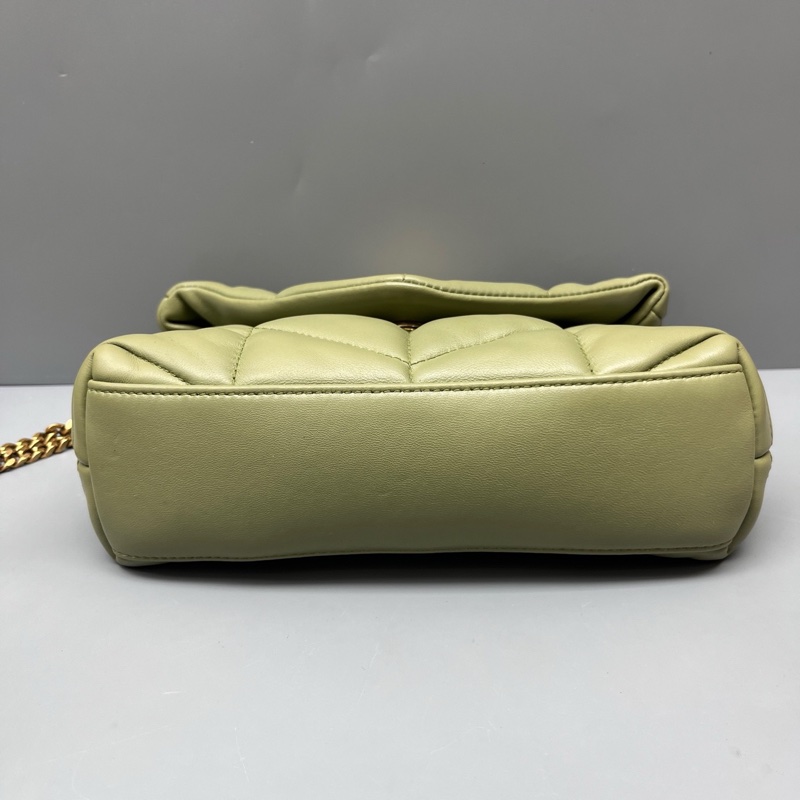 97新 YSL薄荷綠Puffer泡芙鏈條包-2