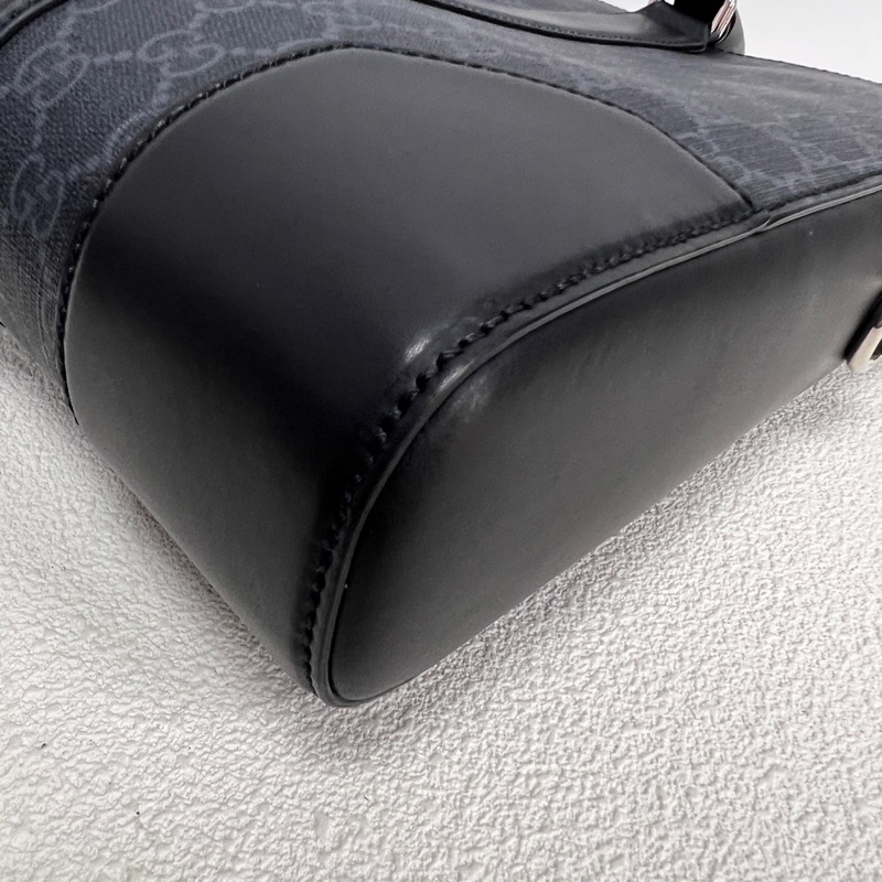 97新Gucci古馳黑色老花公文包 黑標035-2