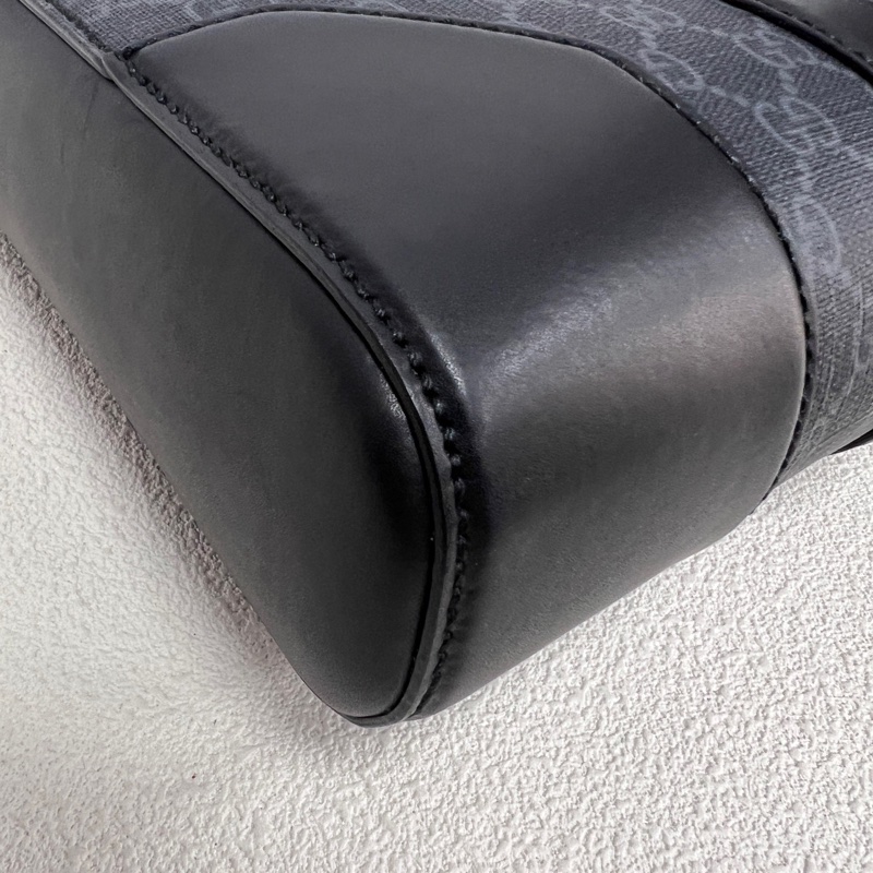 97新Gucci古馳黑色老花公文包 黑標035-3