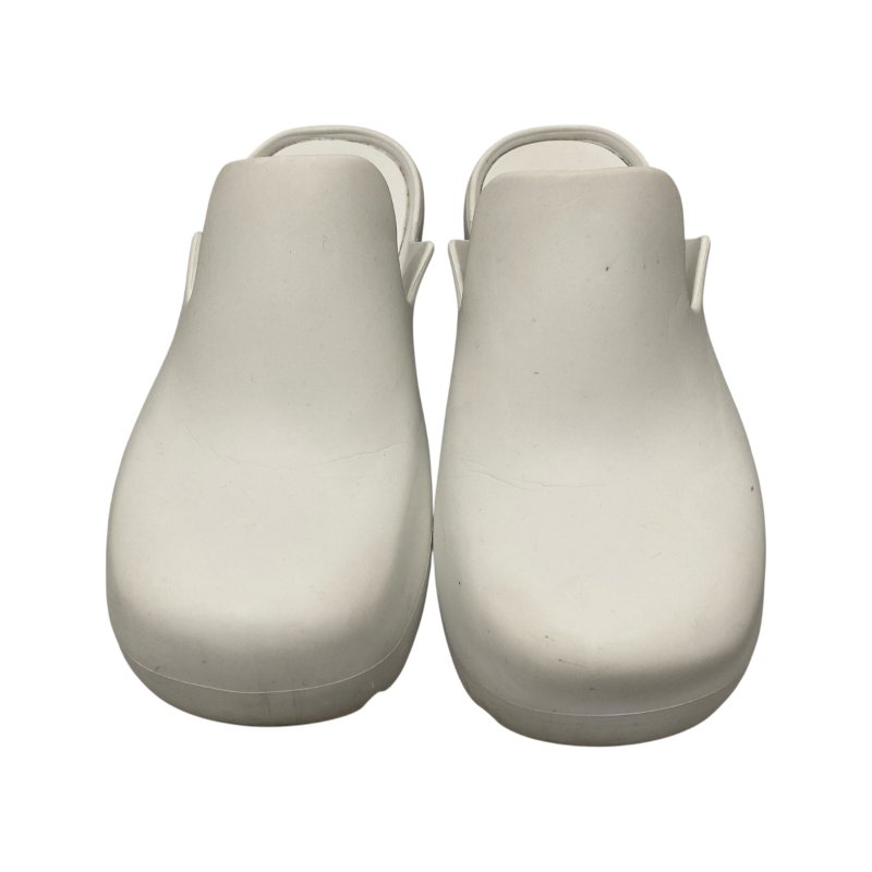 BOTTEGA VENETA 厚底矽膠拖鞋 白色 35號-0