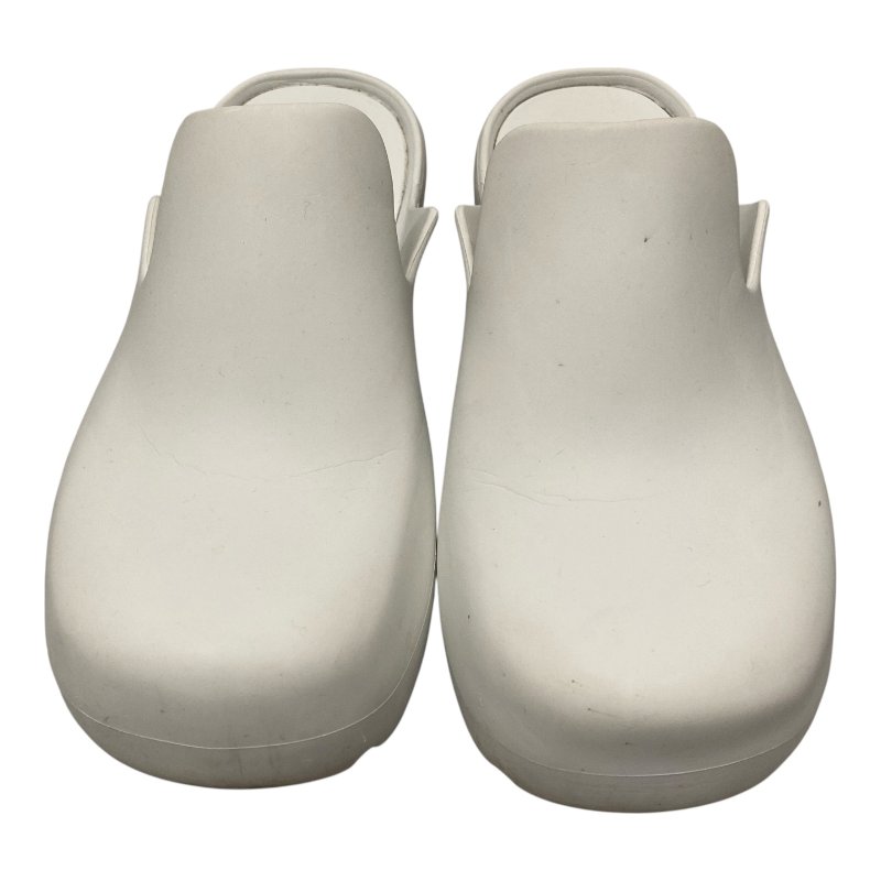 BOTTEGA VENETA 厚底矽膠拖鞋 白色 35號-1
