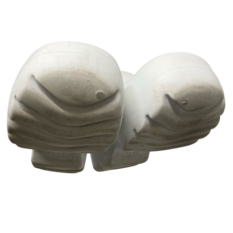 BOTTEGA VENETA 厚底矽膠拖鞋 白色 35號-8