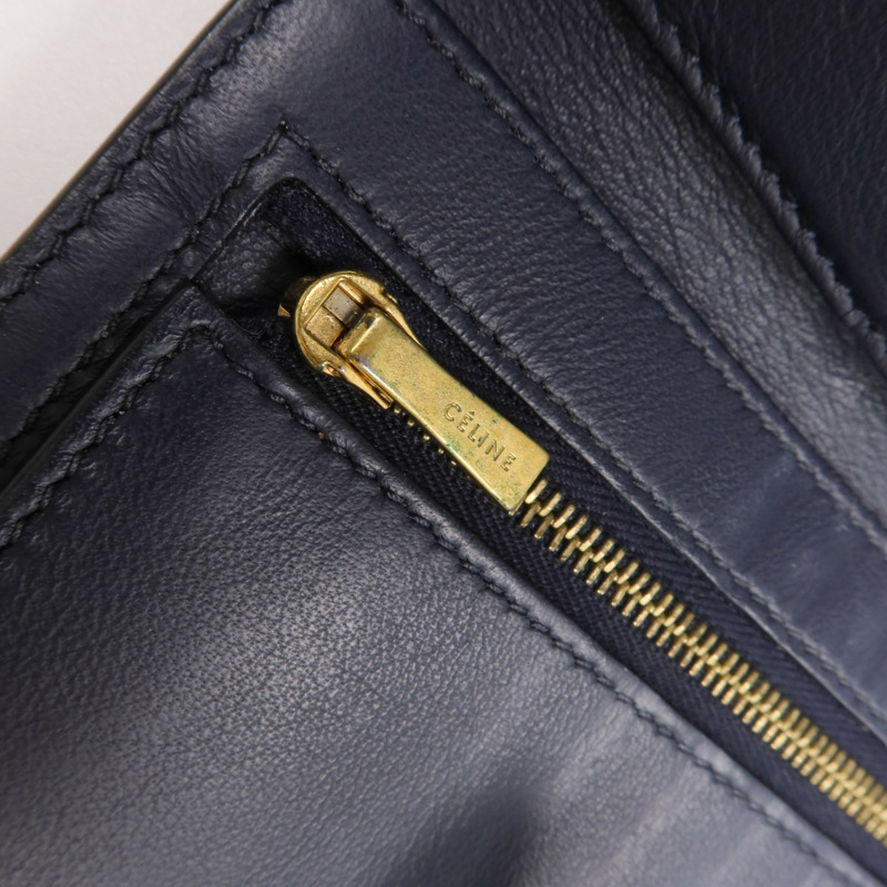 CELINE 牛皮皮革Wallet金扣錢包-7